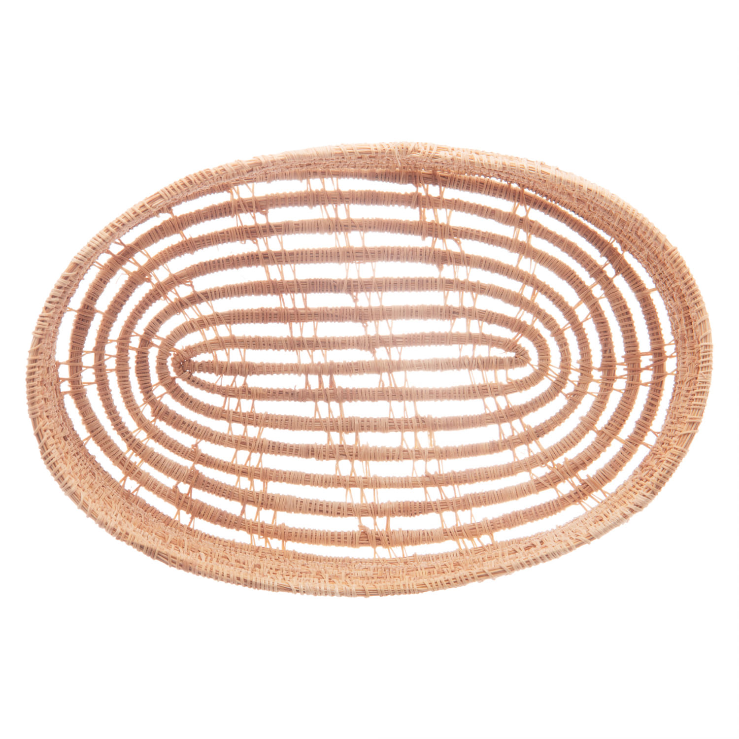 Encontraproduto.com.br - Conjunto 3 Cestas Ovais de Fibra Natural Palm - Lyor