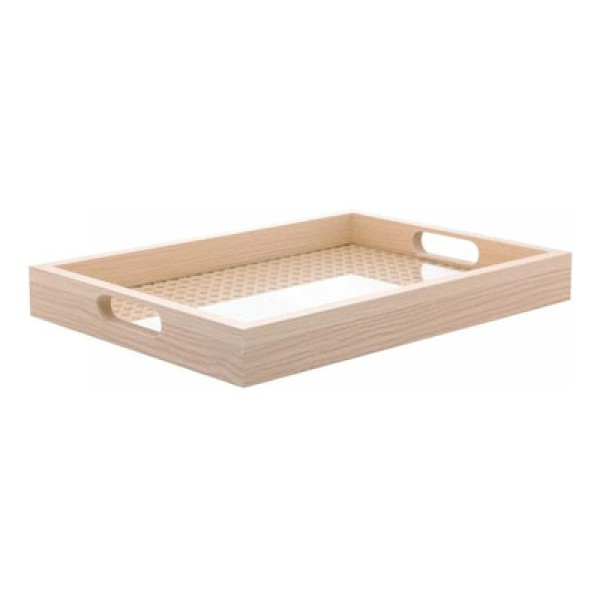 Bandeja Retangular em MDF e Trelica 40cm