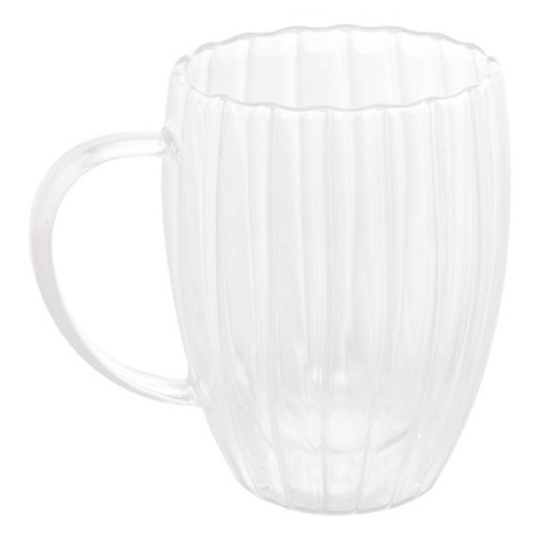Encontraproduto.com.br - Kit 2 Canecas Chá Parede Dupla Vidro Classic 270Ml