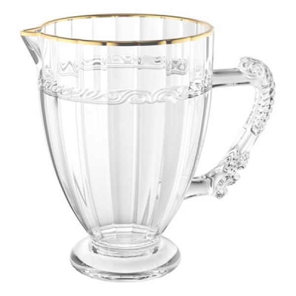 Jarra Lyor Imperial De Cristal Com Fio De Ouro 1l