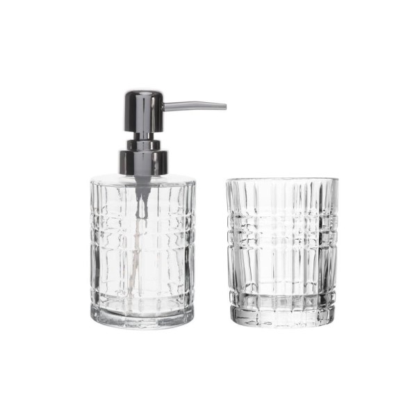 Encontraproduto.com.br - Conjunto 2 Peças para Banheiro de Vidro Calcutá - Lyor