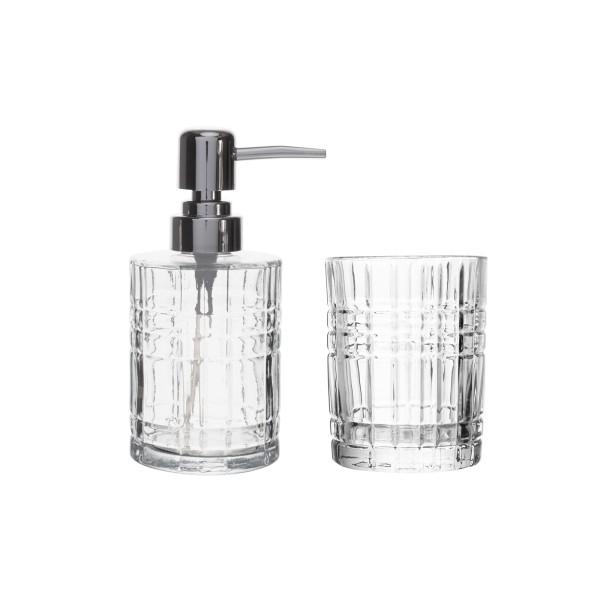 Encontraproduto.com.br - Conjunto 2 Peças para Banheiro de Vidro Calcutá - Lyor
