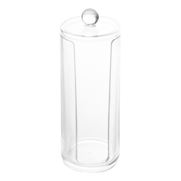 Encontraproduto.com.br - Porta Algodão com Tampa de Bambu My Box