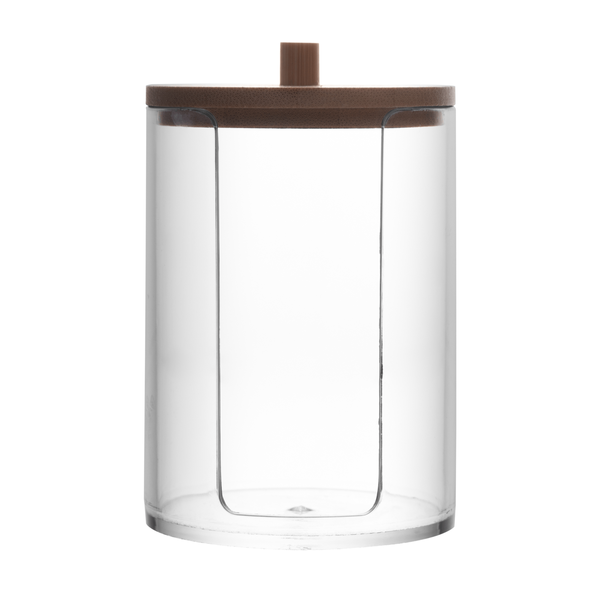 Encontraproduto.com.br - Porta Algodão com Tampa de Bambu 9cm My Box