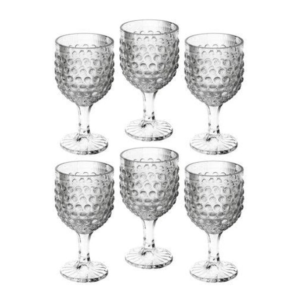 Encontraproduto.com.br - Conjunto De 6 Taças Em Vidro Bubble 240 Ml