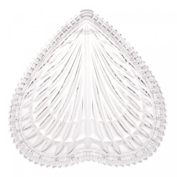 Encontraproduto.com.br - Petisqueira De Cristal Heart 18,7x3,3cm