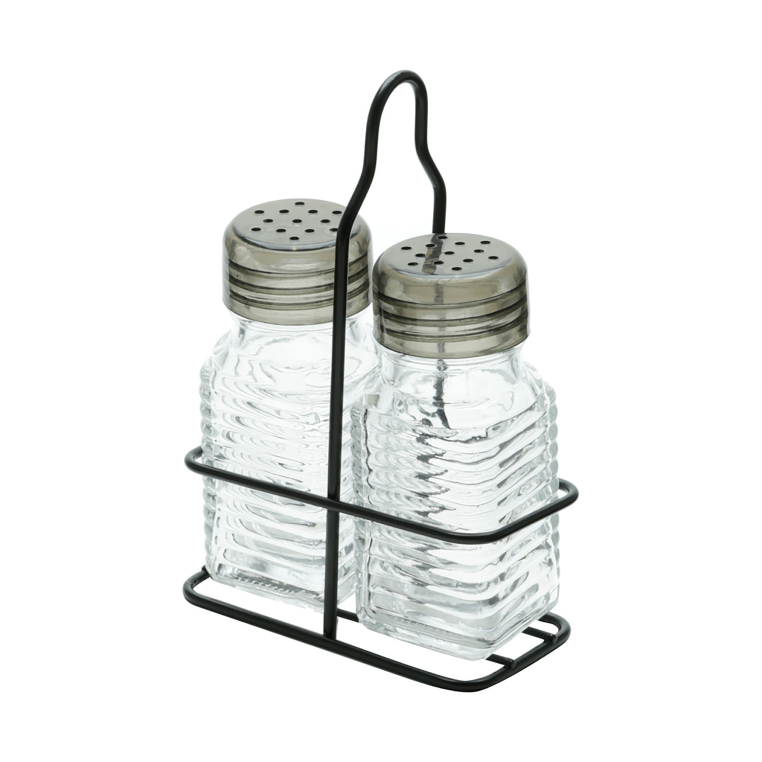 Encontraproduto.com.br - Saleiro E Pimenteiro Com Suporte Lyor De Vidro 70ml