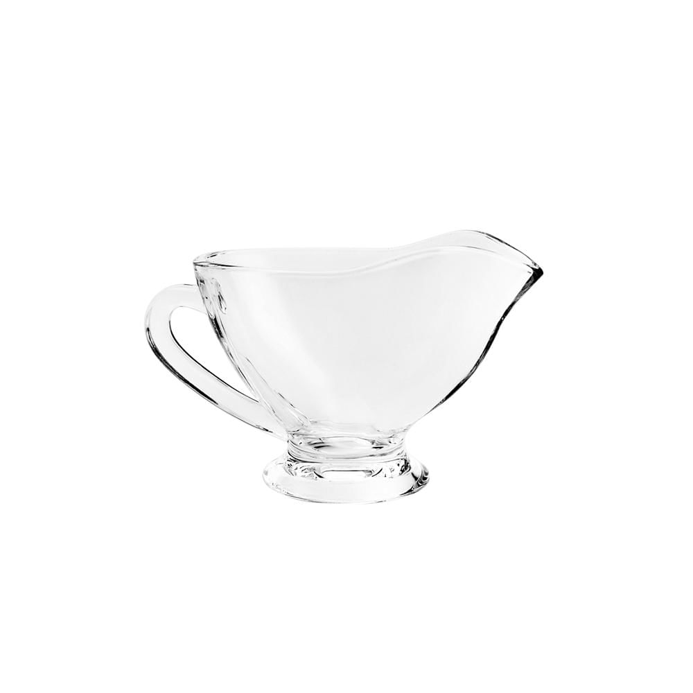Encontraproduto.com.br - Molheira De Cristal Vidro Transparente 180ml Para Servir Com Alça Seul Lyor Molhos Coberturas Temperos