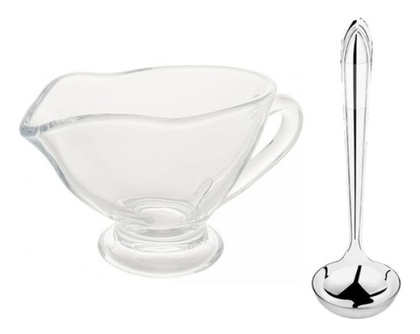 Molheira De Cristal Vidro Transparente 180ml Para Servir Com Alça Seul Lyor Molhos Coberturas Temperos