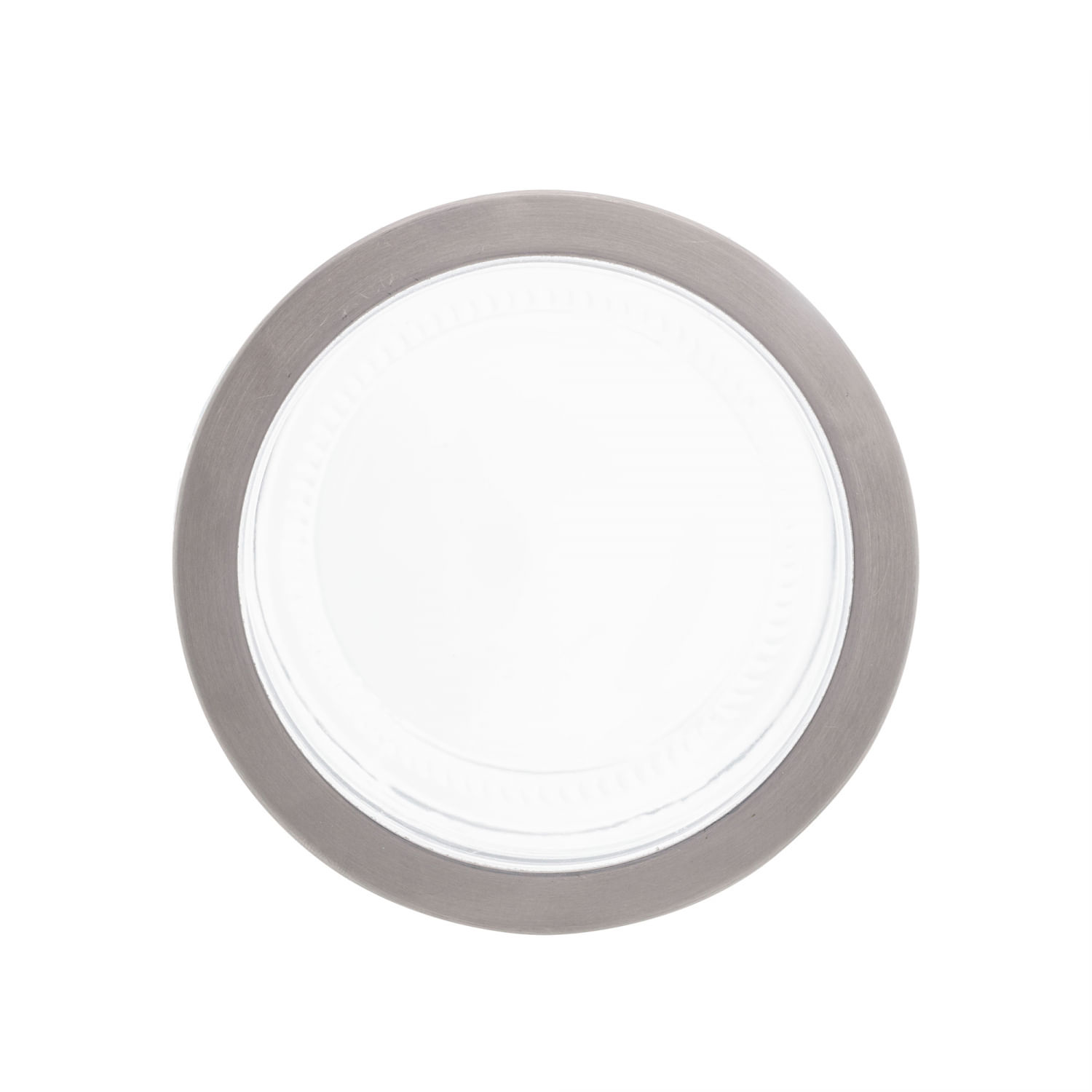 Encontraproduto.com.br - Pote Redondo Em Vidro Borossilicato com Tampa de Aço Inox com Visor de Acrílico Sydney 870 ml