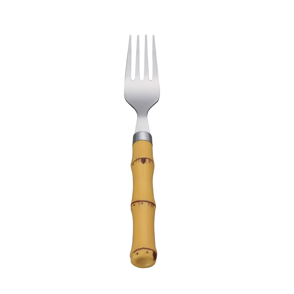 Encontraproduto.com.br - Jogo com 06 Garfos para Mesa Bambu Natural