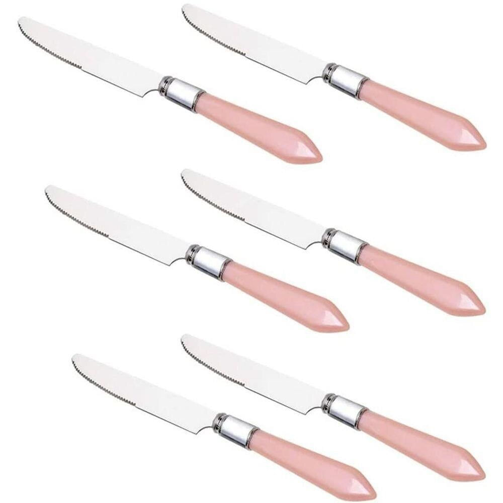 Encontraproduto.com.br - Conjunto com 6 Facas para Mesa Aço Inox 7661 Lyor
