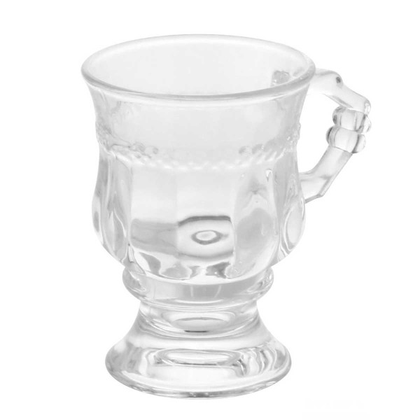Encontraproduto.com.br - Taca para Cappuchino Lyor de Cristal Diamante 142ml 1un