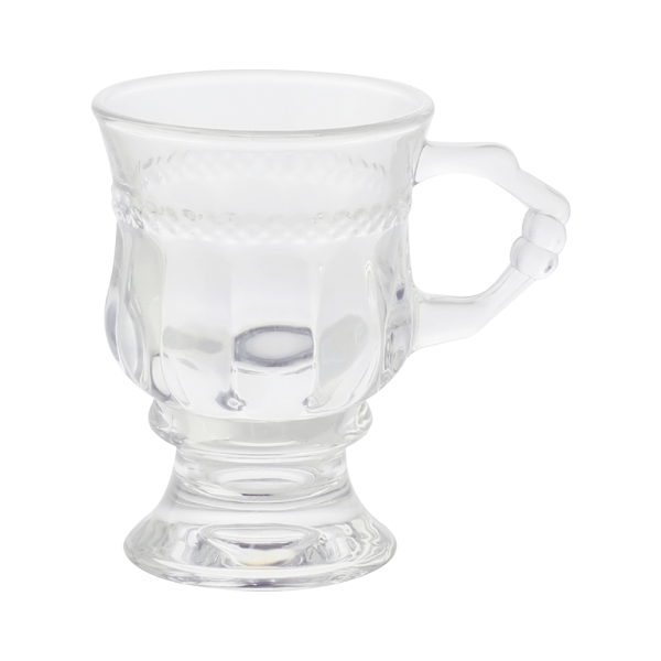 Encontraproduto.com.br - Taca para Cappuchino Lyor de Cristal Diamante 142ml 1un