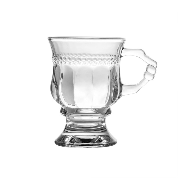 Encontraproduto.com.br - Taca para Cappuchino Lyor de Cristal Diamante 142ml 1un