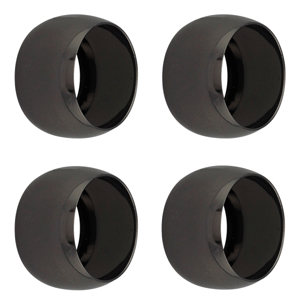 Conjunto de Argolas para Guardanapo Lyor Alliance 4 Peças Preto - 7856