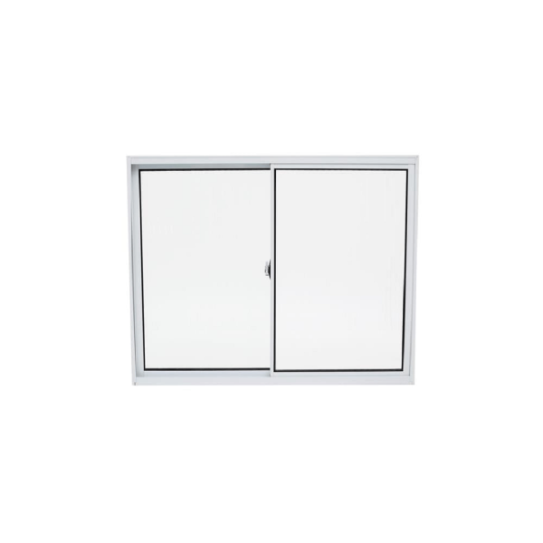 Encontraproduto.com.br - Janela de Alumínio Branco 2 Folhas Vidro Liso 100x120cm (AxL) Quality