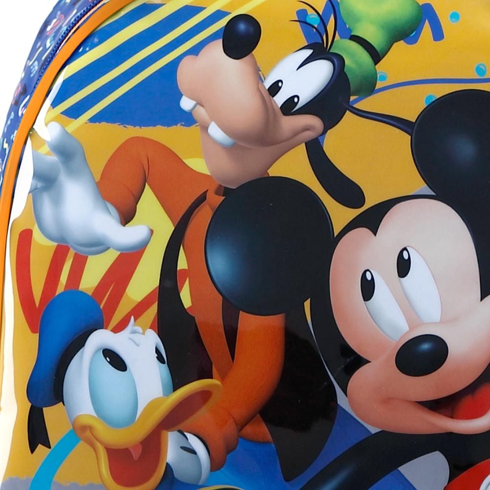 Encontraproduto.com.br - Mochila Rodinhas Infantil Escolar Mickey Pateta Xeryus