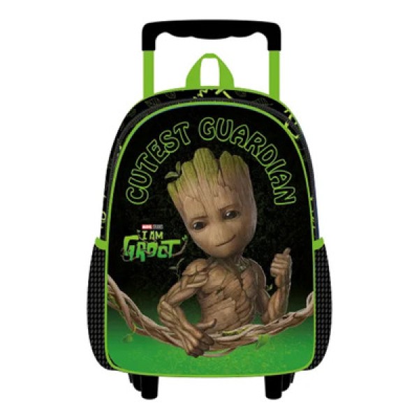 Kit Mochila Lancheira Estojo Xeryus Groot  X Preto e Verde