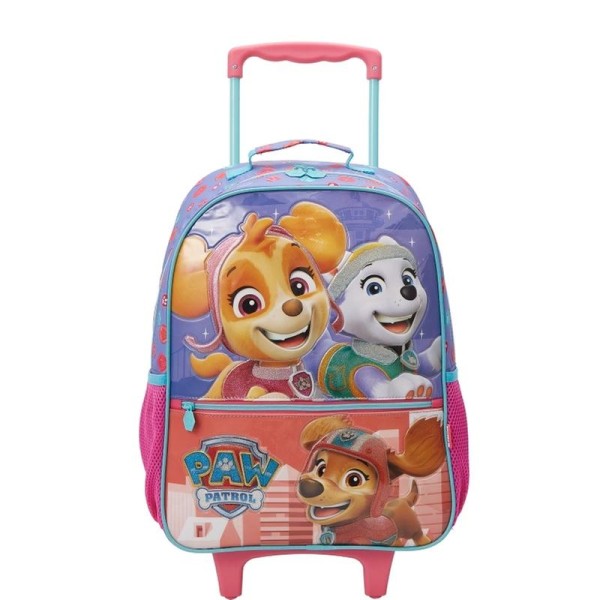 Encontraproduto.com.br - Mochila Com Rodinha Patrulha Canina Skye X2 Xeryus