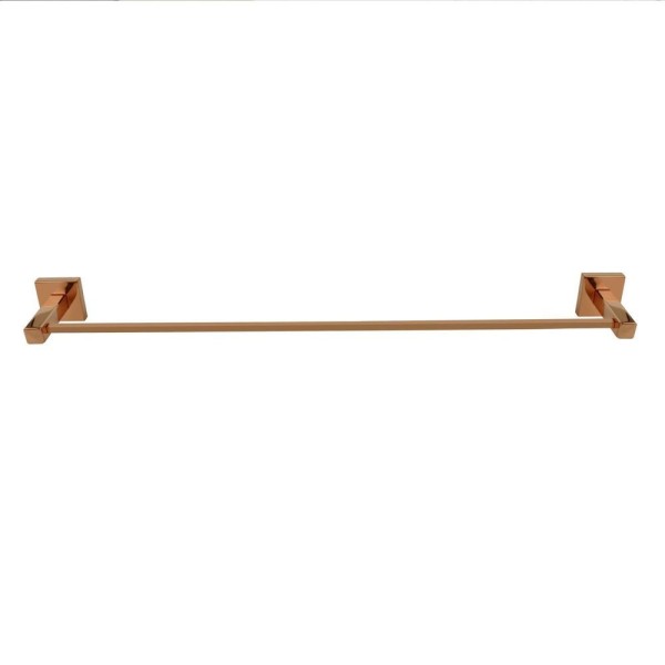 Porta Toalha De Banho 51cm Inox Square Sq12430 Ducon Metais Rosé Gold