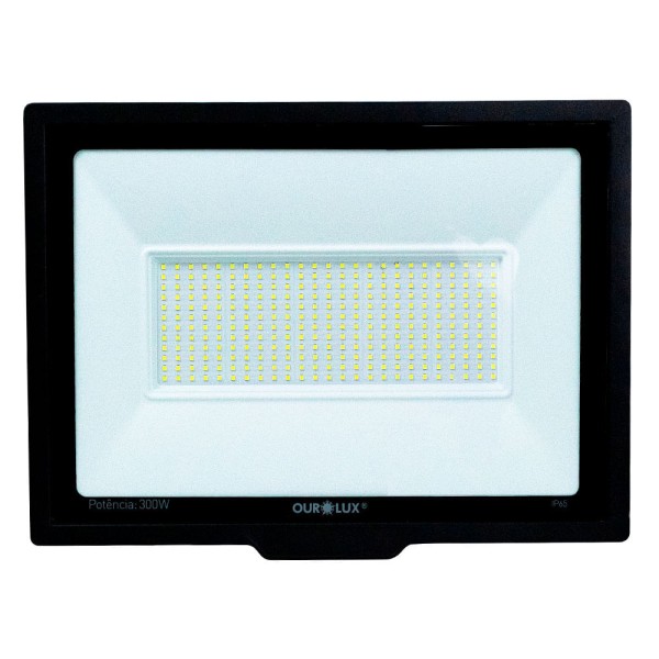Encontraproduto.com.br - Refletor Led 300w Prova Dágua Holofote 6500k Luz Branca Fria