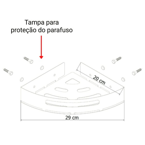 Encontraproduto.com.br - Porta Temperos e Condimentos de Parede Preto Fosco Multiuso
