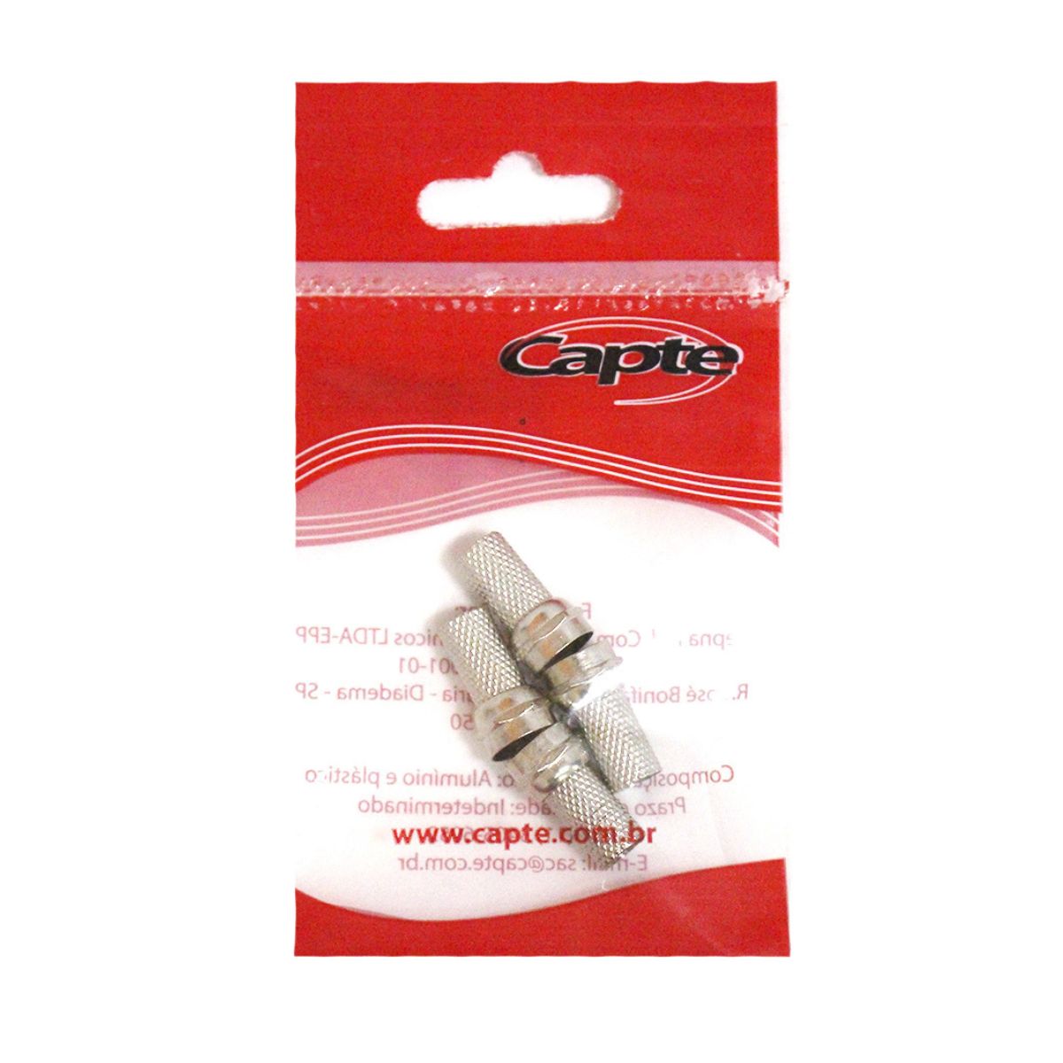 Encontraproduto.com.br - Conector Rg 6 Com Rosca 4 Peças Capte