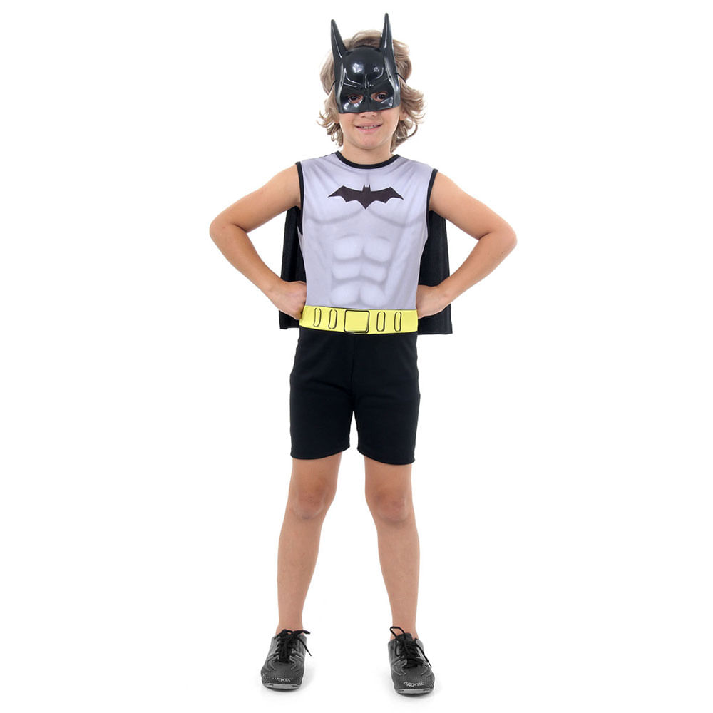 Fantasia Infantil Pop - DC Comics - Liga da Justiça - Batman - Regata - Sulamericana