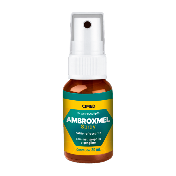 Encontraproduto.com.br - Ambroxmel Spray Sabor Mel e Eucalipto com 30ml Cimed