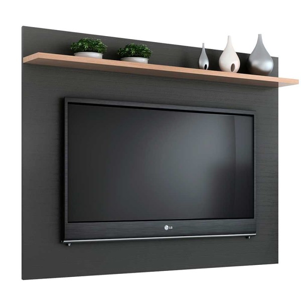 Encontraproduto.com.br - Conjunto Benevello Rack Com Painel 50 Polegadas Estante Em MDP Quiditá