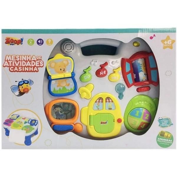 Encontraproduto.com.br - MESINHA DE ATIVIDADES CASINHA COM LUZ E SONS - ZOOP TOYS
