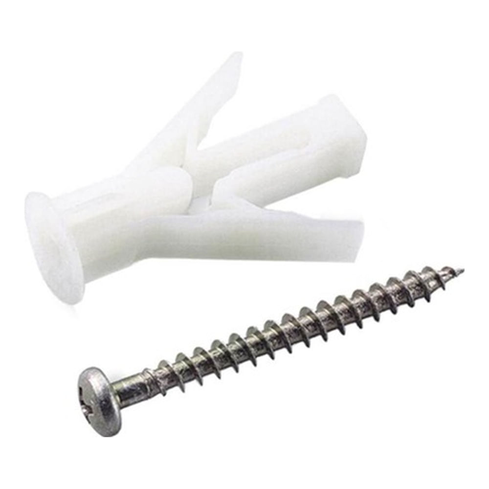 Bucha Com Parafuso Em Nylon Para Drywall Fly Numero 2 Com 2 Peças Metropac