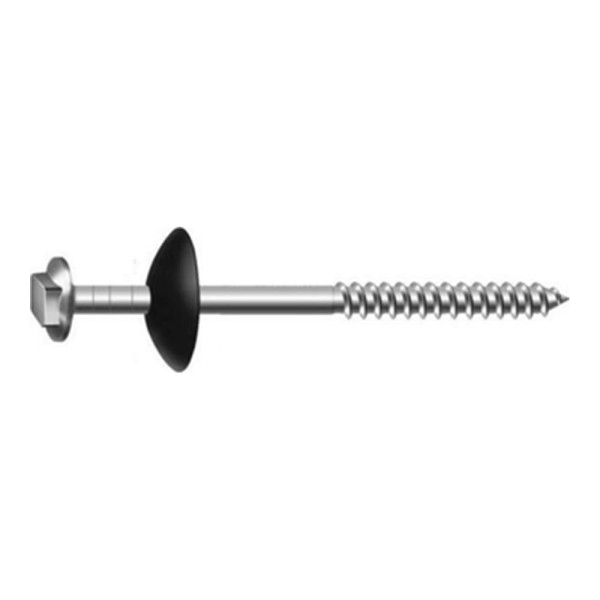 Encontraproduto.com.br - Parafuso Para Telha 5/16x150mm Com 10 Peças Cromado Metropac