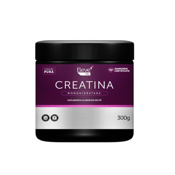 Creatina 100% Pura - força muscular e melhora cerebral - 300g - 1 unidade + E-book