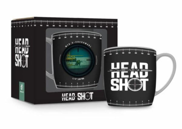 Encontraproduto.com.br - Caneca Cafe Porcelana Gamer Head Shot Sniper 300ml CS