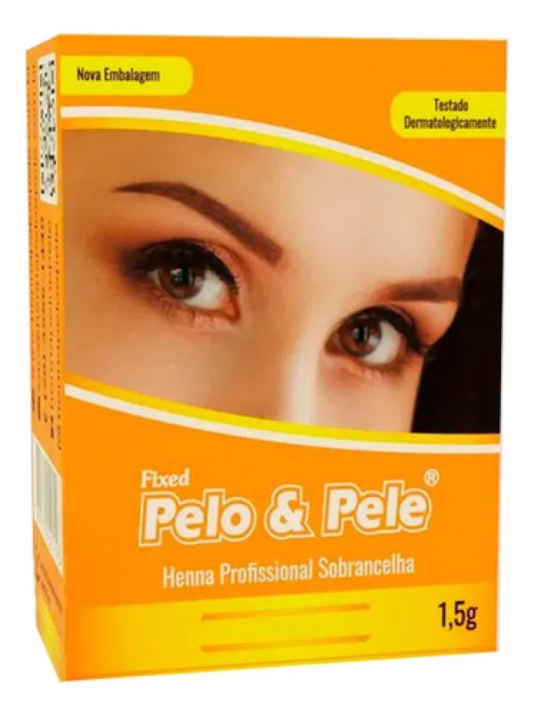 Encontraproduto.com.br - Henna Para Sobrancelha Pelo E Pele Castanho Medio 1,5G