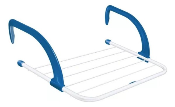 Encontraproduto.com.br - Varal Portátil 70 X 40 Cm Porta Janela Box Az
