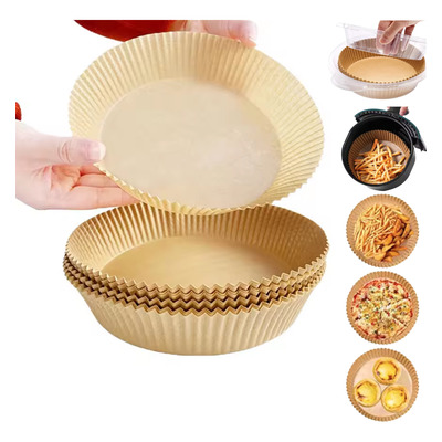 Encontraproduto.com.br - Forma para Air Fryer de Papel Descartável 16X4,5CM 50UN - IMPORIENTE