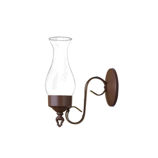 Encontraproduto.com.br - Arandela Luminaria Colonial Vintage Premium 270 Marrom 110V/220V