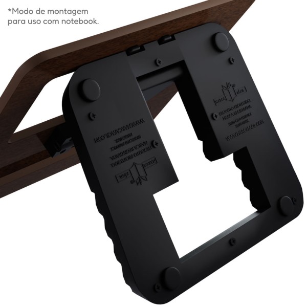 Encontraproduto.com.br - Suporte de Livro Ergonômico Vazado Master com Prendedor - Excelência