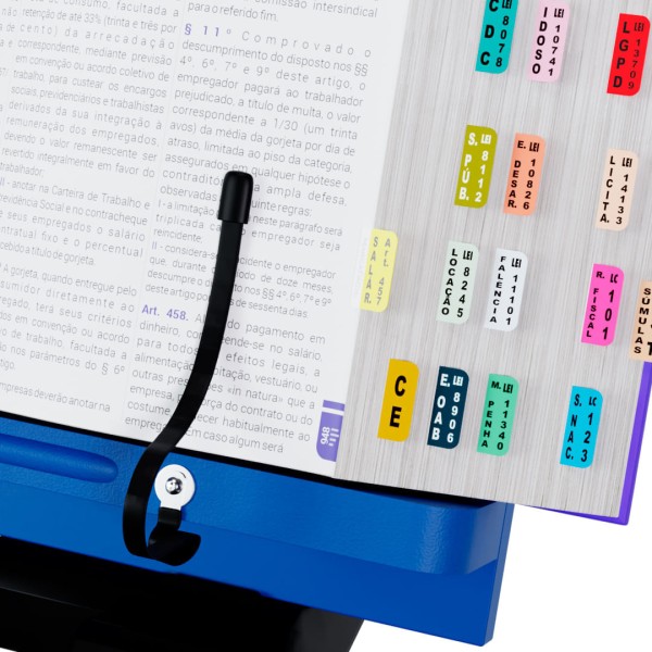 Encontraproduto.com.br - Suporte para Livro e Notebook Resistente Ergonômico Azul