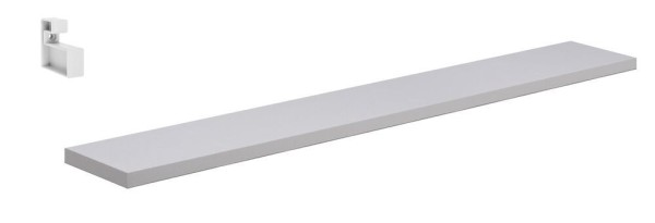 Encontraproduto.com.br - Prateleira Prat-K Lineare Reta com Suporte 10x100cm Branca