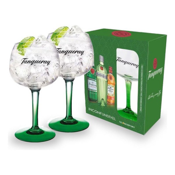 Encontraproduto.com.br - Kit Taça Gin TANQUERAY 600ml 2un