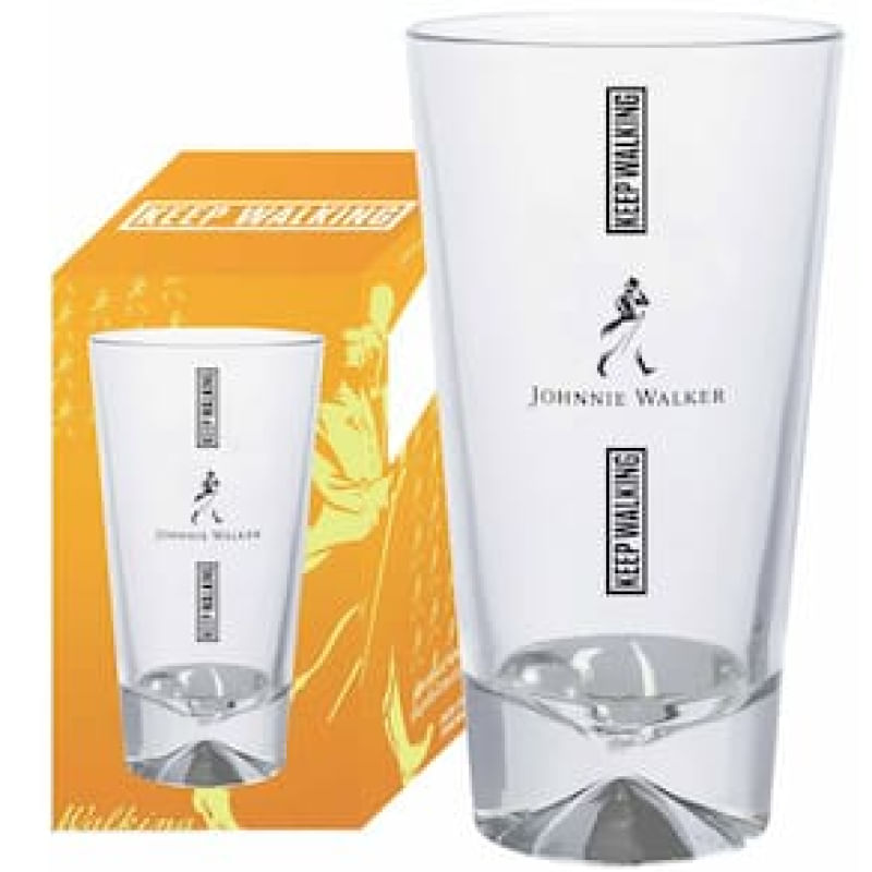 Jogo De Copos P/ Whisky Johnnie Walker Long Drink 450ml Cor Transparente