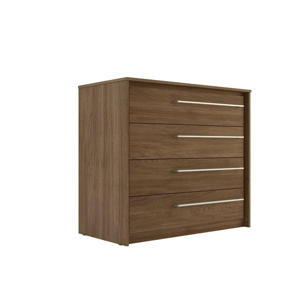 Encontraproduto.com.br - Cômoda Thb Sensys Plus 4 Gavetas Em Mdp E Mdf Carvalho