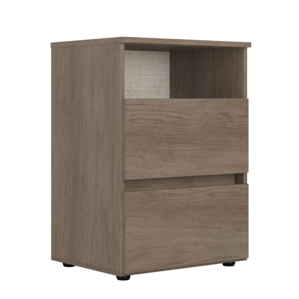 Encontraproduto.com.br - Mesa de Cabeceira Condessa 2 Gavetas Rustic 5881 THB