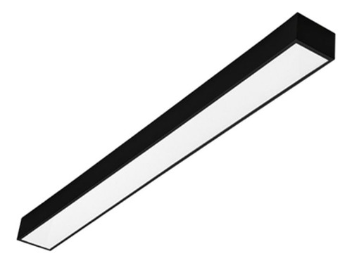 Encontraproduto.com.br - Luminária de Sobrepor Retangular Para 2 Lâmpadas 32W T8 Preto Ideia Revoluz