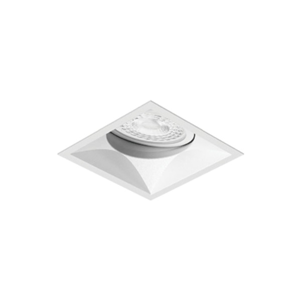 Encontraproduto.com.br - Luminaria Embutir Quadrado P/dicróica Gu10 Branco Fosco Nya 127v/220v