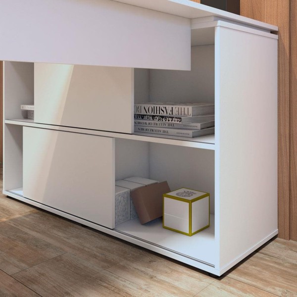 Encontraproduto.com.br - Mesa para Computador 2 Portas de Correr Mingle Artany